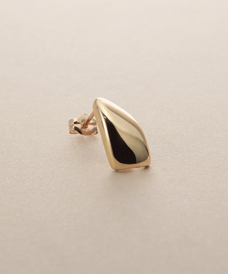 COCOSHNIK K10甲丸ラップ スタッズピアス ココシュニック アクセサリー・腕時計 ピアス ゴールド【送料無料】