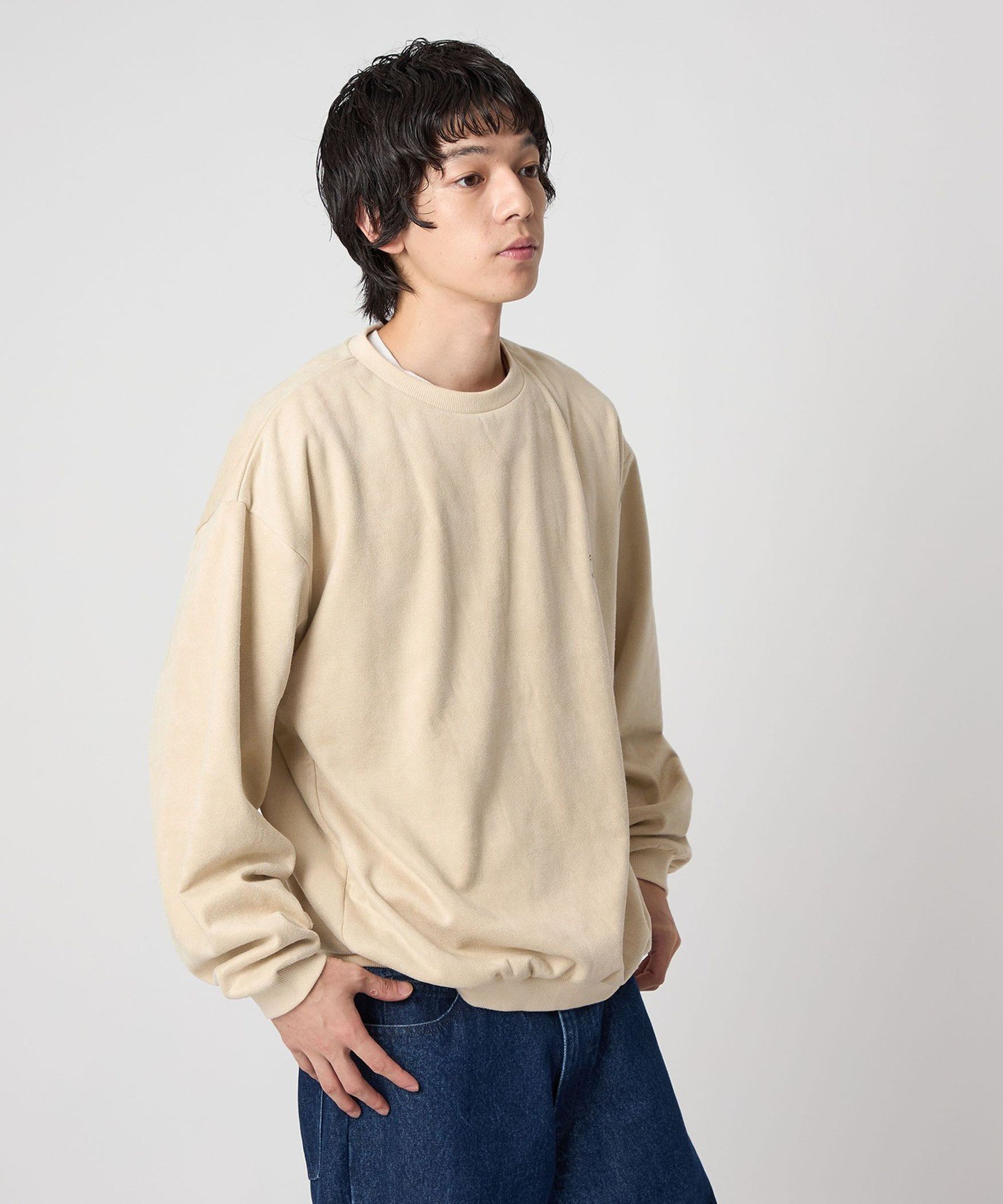 ＜CITEN＞ブラッシュドフリースプルオーバー ユナイテッドアローズ アウトレット トップス カットソー・Tシャツ グレー ホワイト