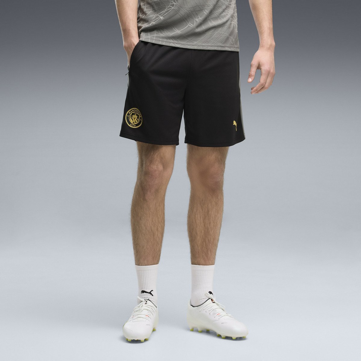 メンズ 2026-27 マンチェスターシティ FC トレーニング ショーツ Wポケット MCFC Trg Shorts w/ pockets プーマ パンツ その他のパンツ ブラック