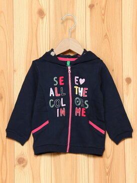 【SALE/70%OFF】BENETTON (K)KIDSスウェット裏パターンフードパーカー ベネトン カットソー【RBA_S】【RBA_E】