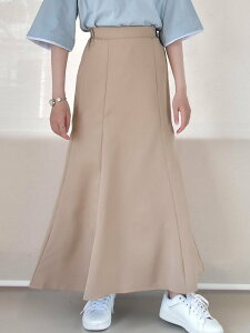 【SALE／28%OFF】Coo+i マーメードスカート スレンダー スカート ロング・マキシスカート カーキ ネイビー ピンク ブラック ベージュ グリーン