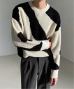 【SALE/88%OFF】NOWLE NOWLE/(M)【NOWLE】クルーネック マーブル カラー プルオーバー ニット チェルカ トップス ニット ブルー ...