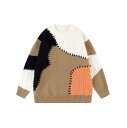 U:UME Color Patchwork Rib Knit [ gbvX jbg x[W O[yz