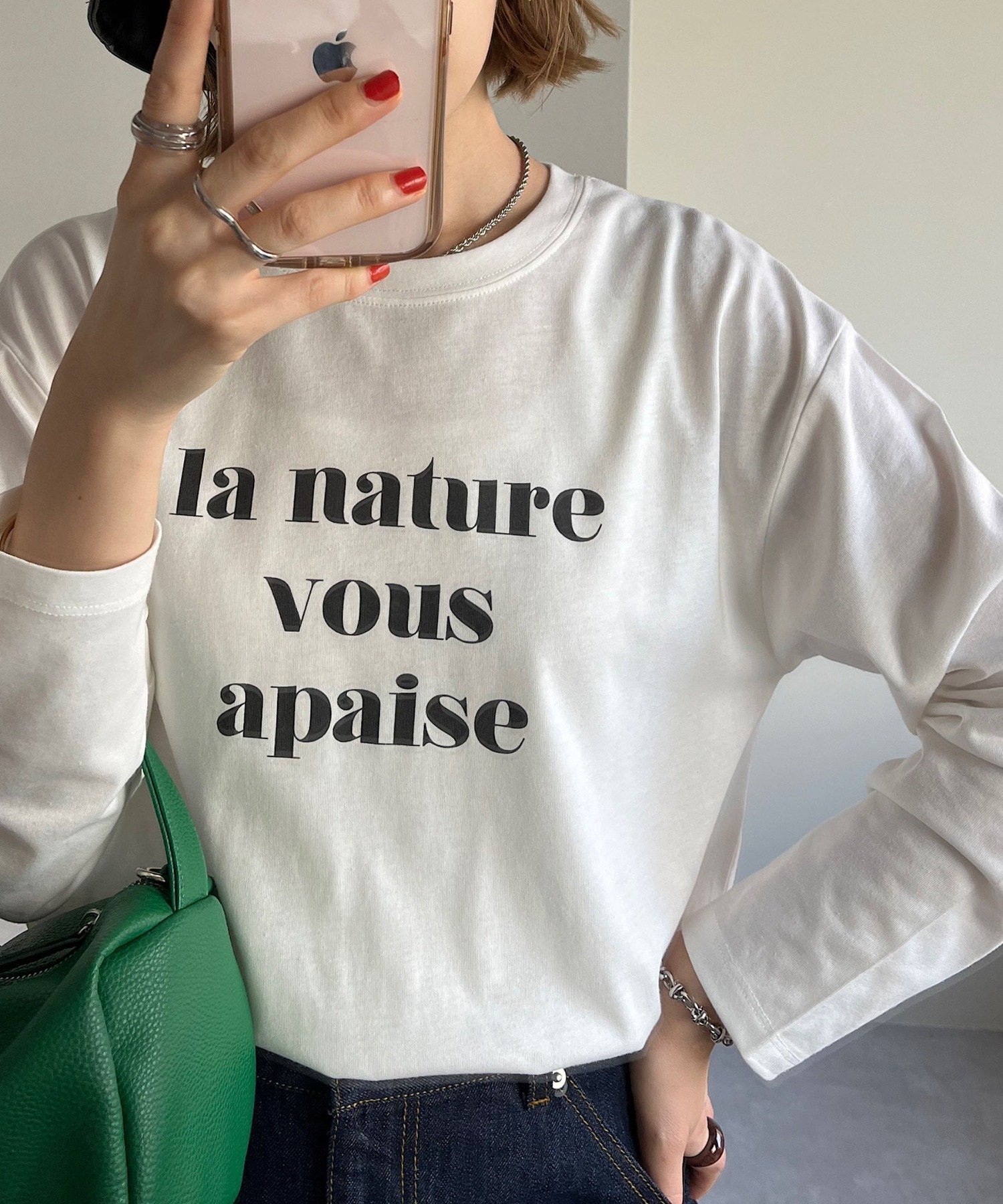 【SALE／85%OFF】Discoat 【WEB限定】カールロゴTシャツ ディスコート トップス カットソー・Tシャツ ホワイト ピンク グレー ブラックのサムネイル