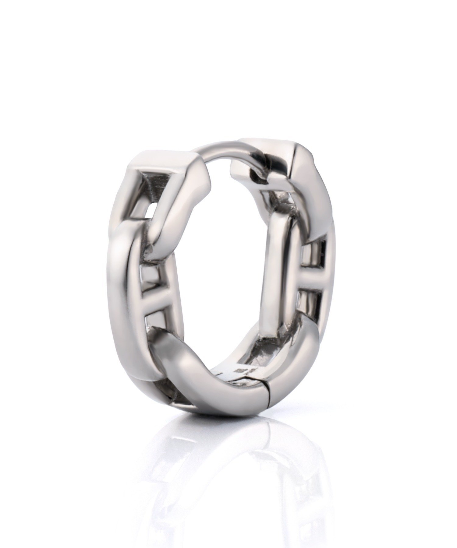 LION HEART LH-1アンカーチェーンフープピアス/サージカルステンレス(金属アレルギー対応) ライオンハ..