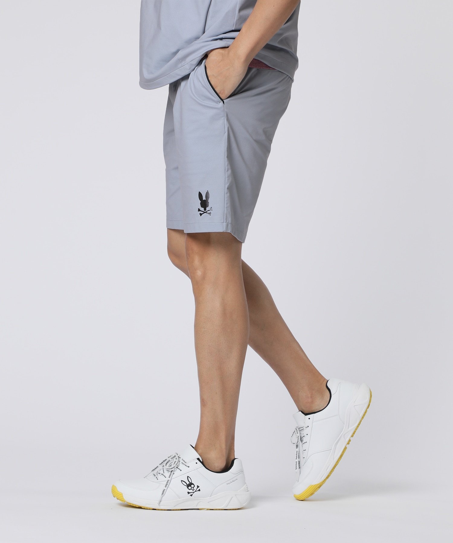 Psycho Bunny [GOLF]スポーティバニー メッシュショートパンツ サイコバニー パンツ その他のパンツ ブラック【送料無料】