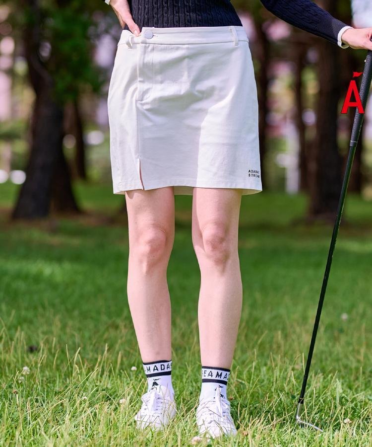 【SALE／5%OFF】ADABAT STREAM スリットタイトスカート アダバット スカート ミニスカート ホワイト ブラック【送料無料】