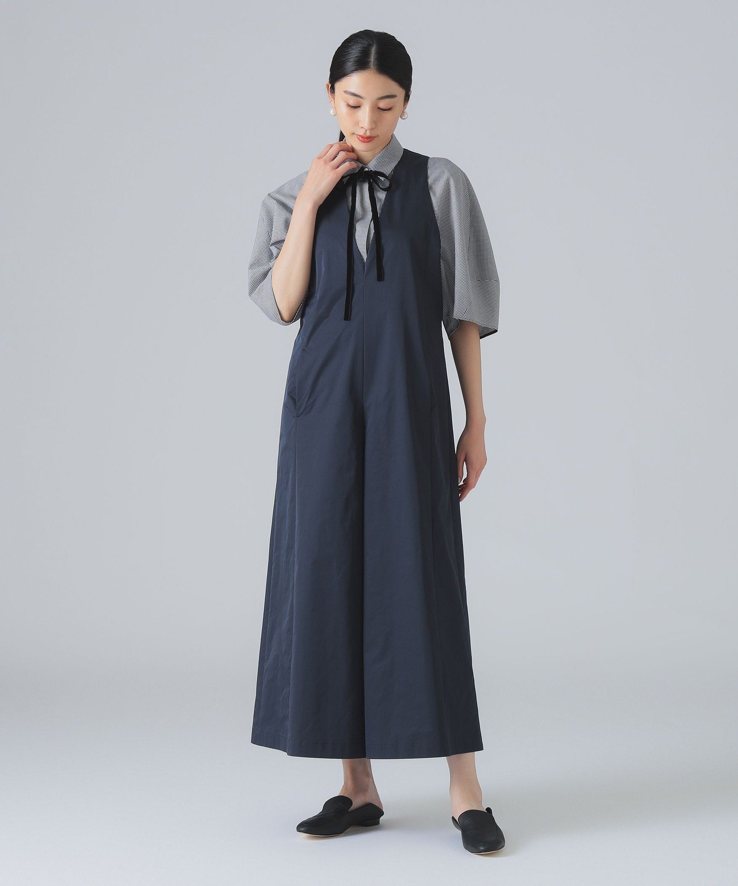 【SALE／30%OFF】EFFE BEAMS ノースリーブ オールインワン デミルクス ビームス オールインワン・オーバーオール オールインワン・つなぎ ネイビー【送料無料】