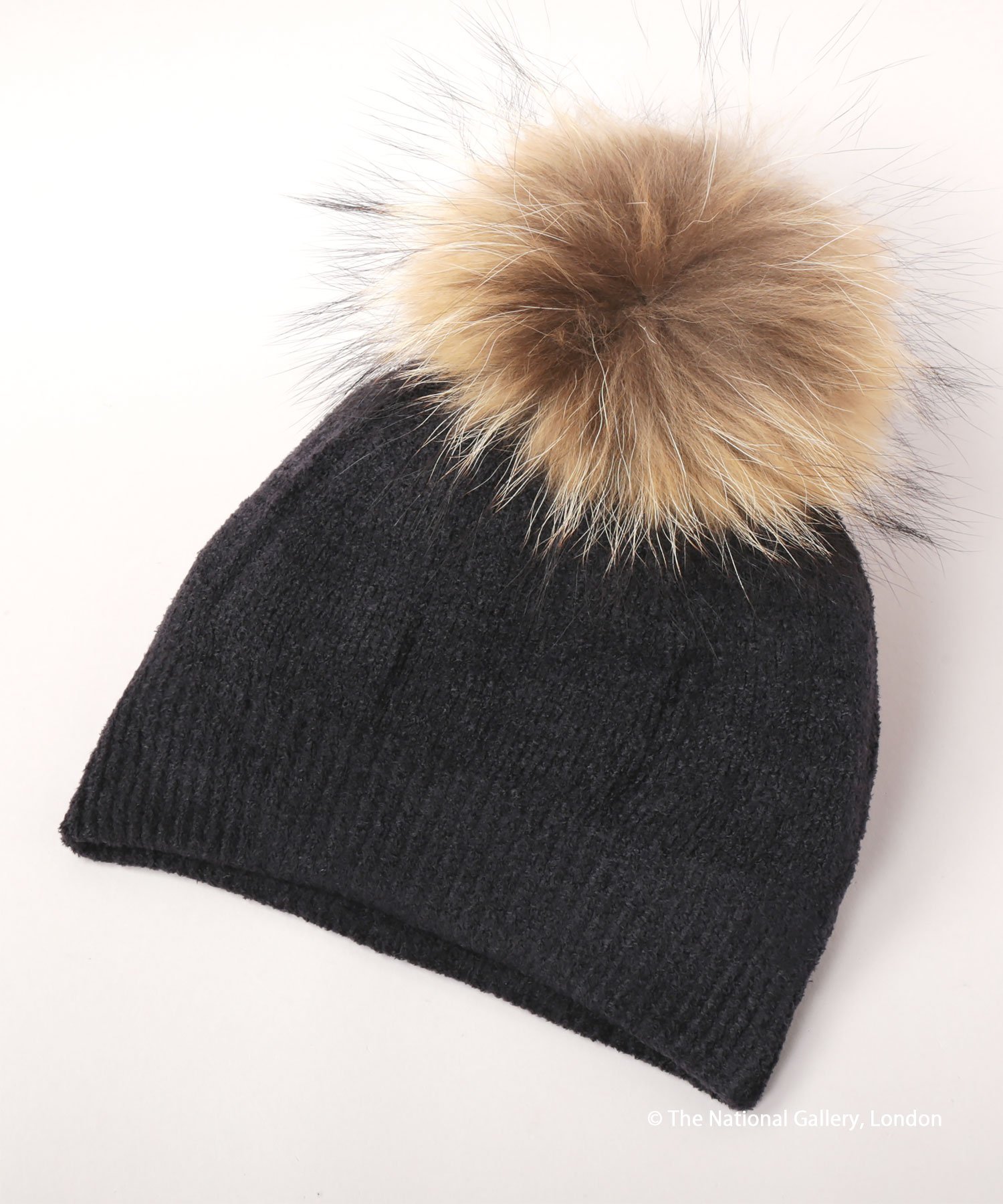 CA4LA THE NATIONAL GALLERY LONDON x CA4LA KNIT CAP カシラ 帽子 ニット帽・ビーニー ブラック ブラ..