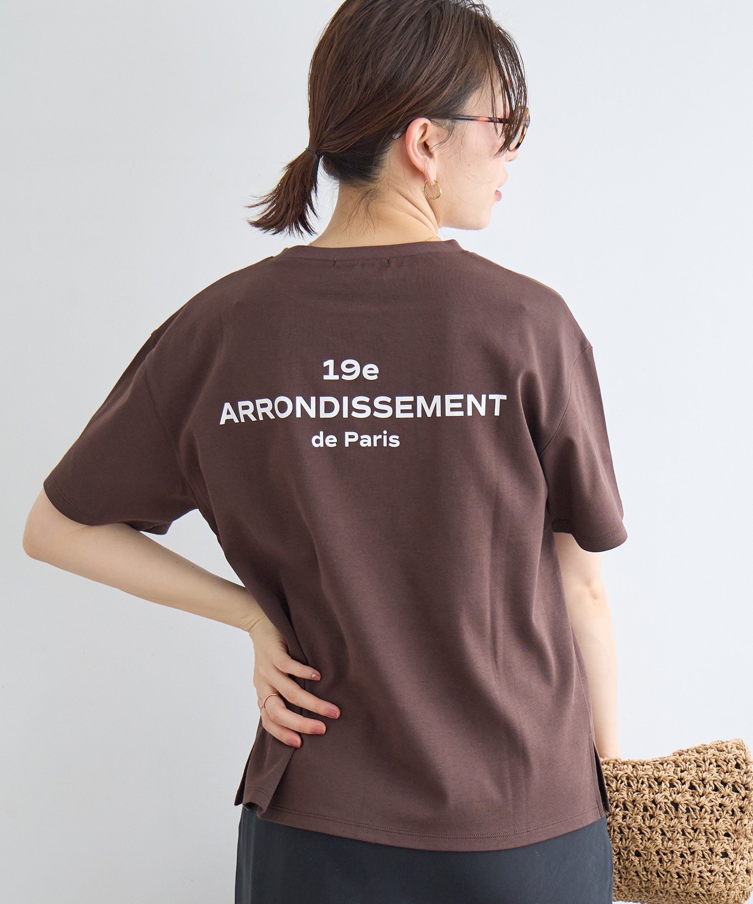 le.coeur blanc 【撥水・撥油・防汚】LAUMIERETシャツ ルクールブラン トップス カットソー・Tシャツ ベージュ ホワイト ブラウン