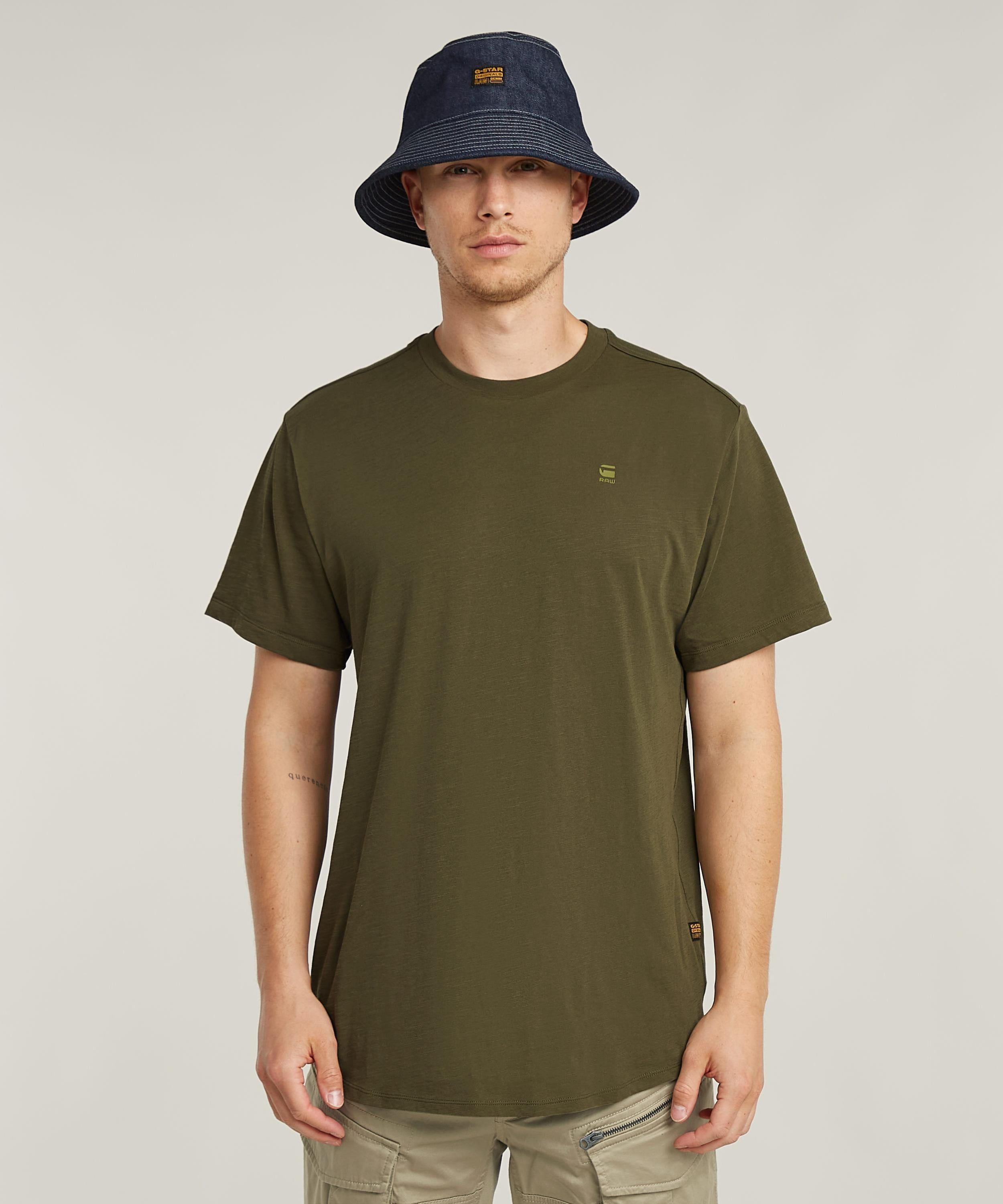 【公式ショップ】LASH BACK GRAPHIC T-SHIRT/バックグラフィックTシャツ ジースターロゥ トップス カットソー・Tシャツ カーキグリーン