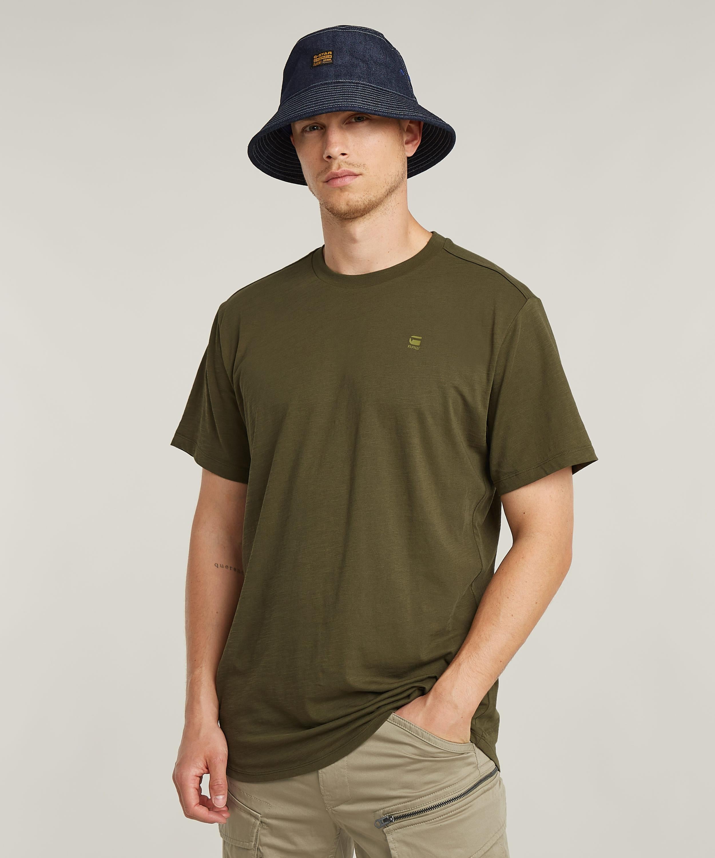 【公式ショップ】LASH BACK GRAPHIC T-SHIRT/バックグラフィックTシャツ ジースターロゥ トップス カットソー・Tシャツ カーキグリーン