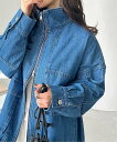 【SALE/33%OFF】GeeRA オーバーサイズダブルジップデニムブルゾン ジーラ ジャケット・アウター ブルゾン・ジャンパー ブルー ネイビー【送料無料】