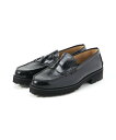 MANASTASH The Kenford Fineshoes/MENS TANK SOLE LOAFERS / BLACK BLACK PAISLEY マナス...