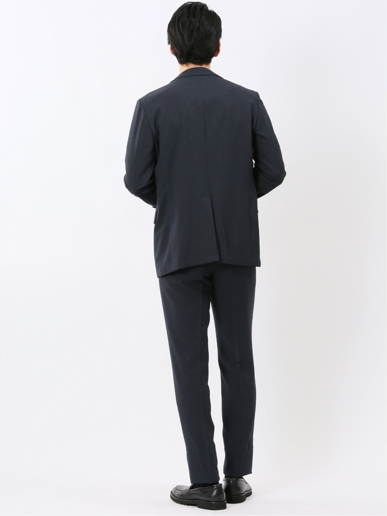 【SALE／10%OFF】TAKA-Q 軽量 メッシュ レギュラーフィット 2ボタン 2ピース スーツ 組織 青 タカキュー スーツ・フォーマル セットアップスーツ ブルー【送料無料】