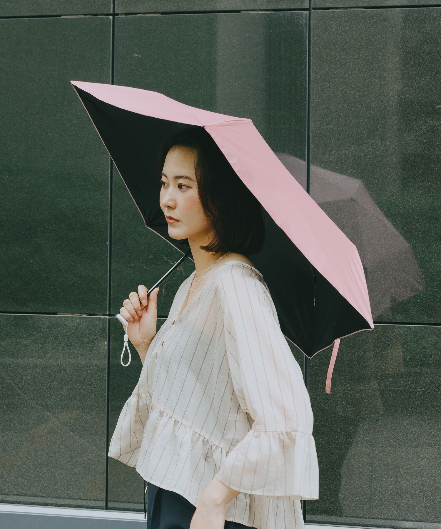 GLOBAL WORK Air-Light Shade Risotto Umbrella / 645288 GLOBAL WORK Fashion Accessories Umbrellas & Long Umbrellas Green Beige Black Pink Brown Navy