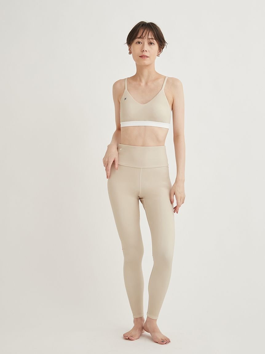 【SALE／20%OFF】emmi 【emmi yoga】FILAコラボレギンス エミ 靴下・レッグウェア その他の靴下・レッグウェア ベージュ ネイビー【送料無料】