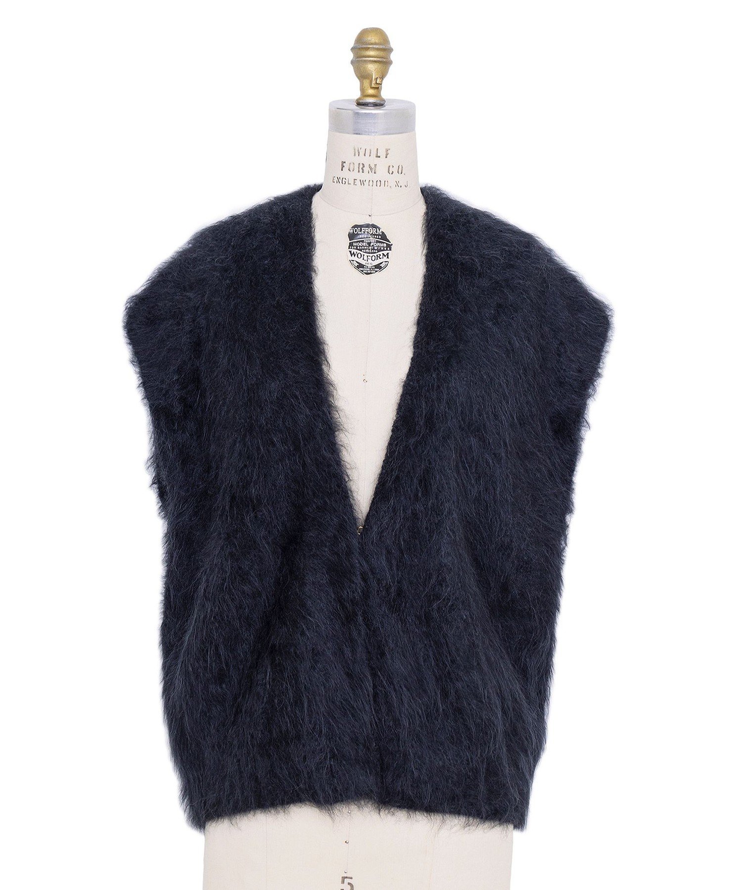 DRAWER FALL1 カシミヤファーベスト ドゥロワー トップス ベスト・ジレ グレー ベージュ【送料無料】のサムネイル