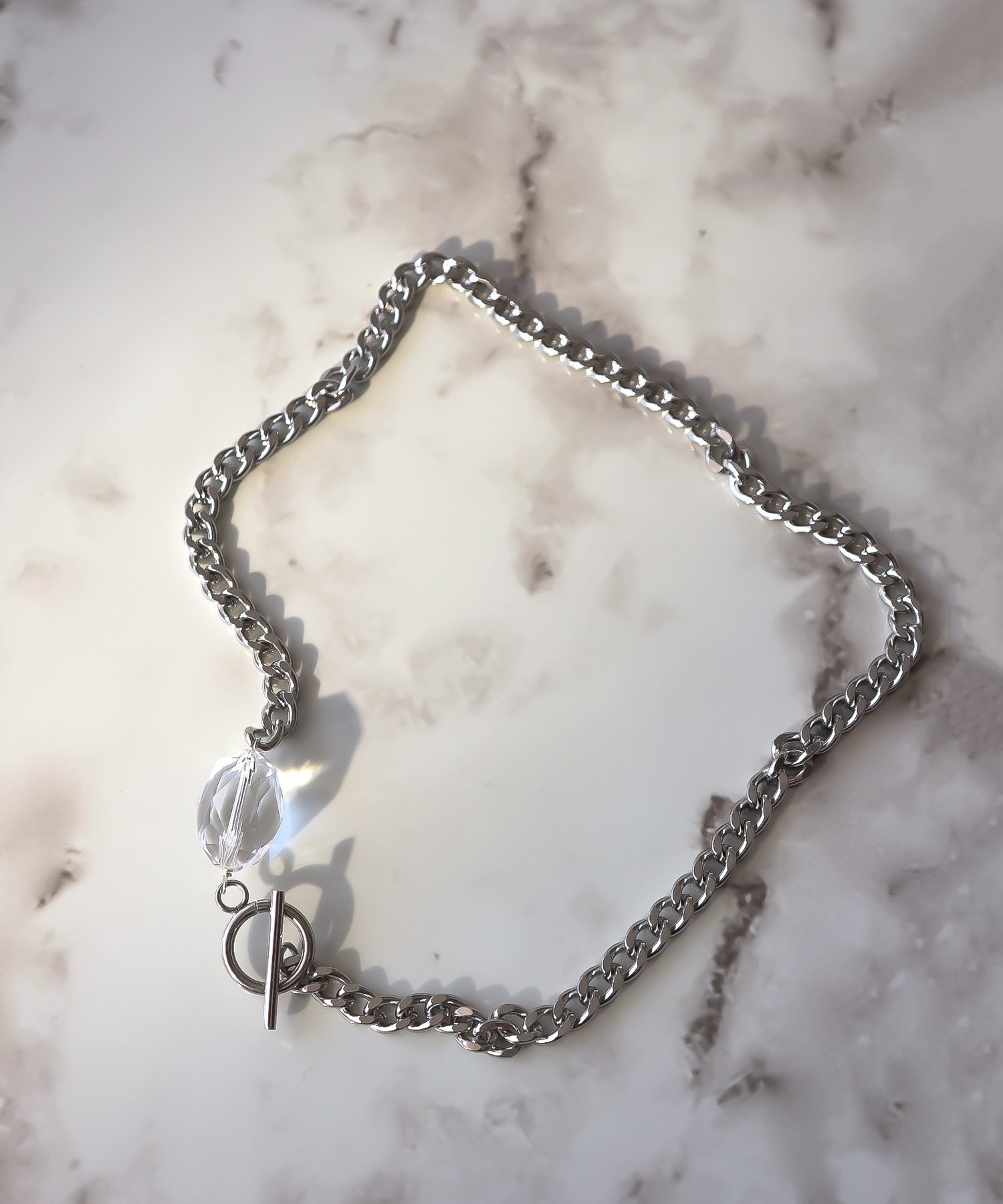 Mixto Bianca / Necklace クリスタルネックレス エディターズ ドロー アクセサリー・腕時計 ネックレス..