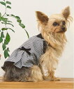 【SALE/20%OFF】petit main 【DOG】チェックドッキングワンピ ナルミヤオンライン ペット用品 ペットウェア・ペット服 ブラック ブラウン