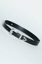 TOGA TOO Metal buckle belt トーガ ファッション雑貨 ベルト ブラック【送料無料】
