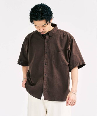 【SALE/30%OFF】417 EDIFICE コットンリネン S/S シャツ フォーワンセブン エディフィス トップス シャツ・ブラウス ホワイト グリーン ブルー ブラウン【送料無料】