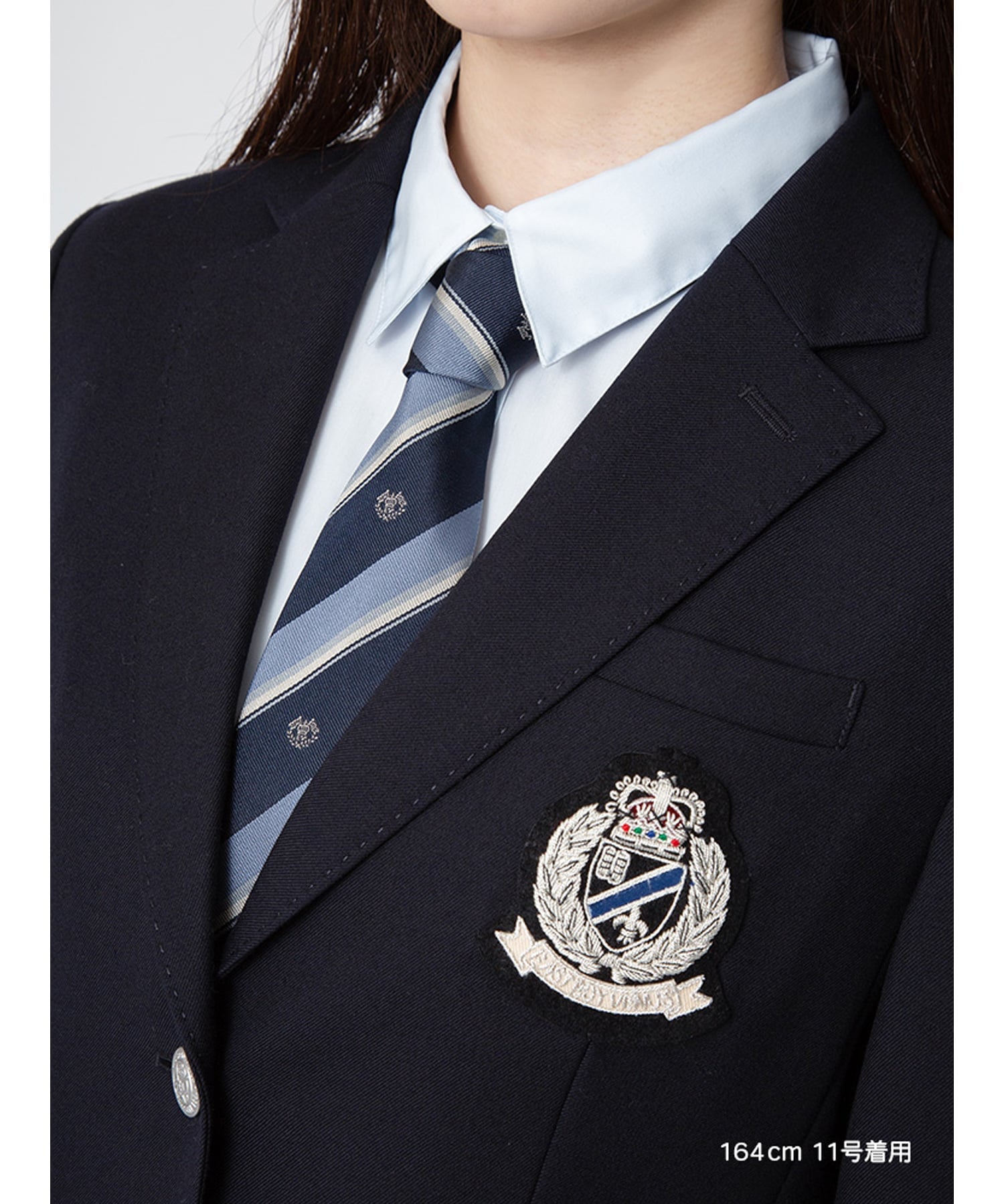 EASTBOY ジャケット 2つボタン ブレザー 制服 通学 スクール 中学生 高校生 学校 イーストボーイ ジャケット・アウター テーラードジャケット・ブレザー グレー ネイビー【送料無料】