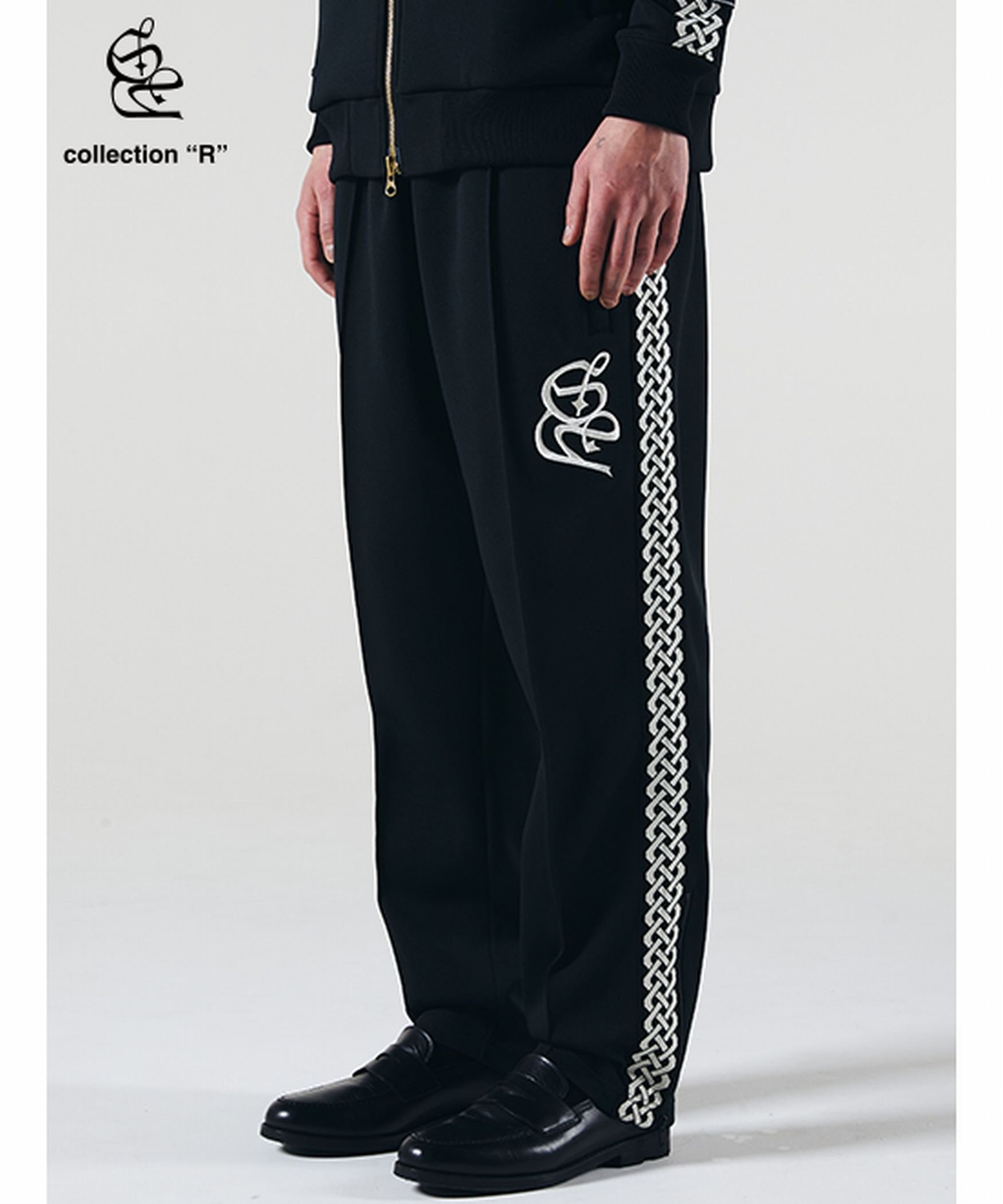 ROYAL FLASH SY32 by SWEETYEARS/collection "R" WIDE TRACK PANTS ロイヤルフラッシュ パンツ その他のパンツ ブラック【送料無料】