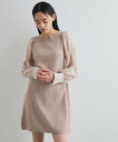 【SALE/40%OFF】VIS 【洗える】ニットドッキングAラインミニワンピース ビス ワンピース・ドレス ワンピース ブラック ベージュ【送料無料】