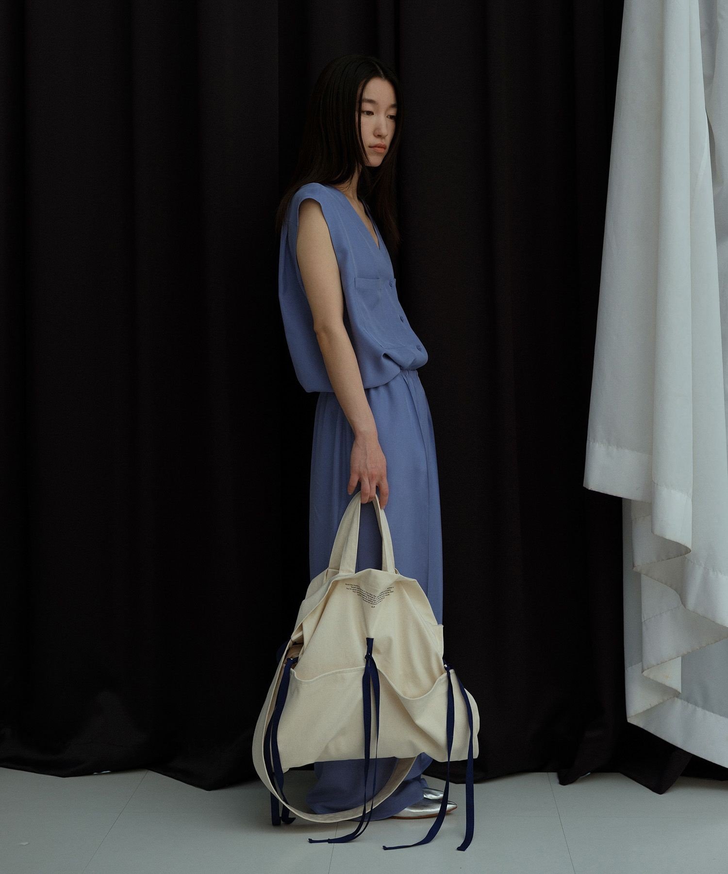 SALON adam et rope' 【duft(ドゥフト) for SALON】リボンフラワーバッグ サロン アダム エ ロペ バッグ トートバッグ ベージュ【送料無料】