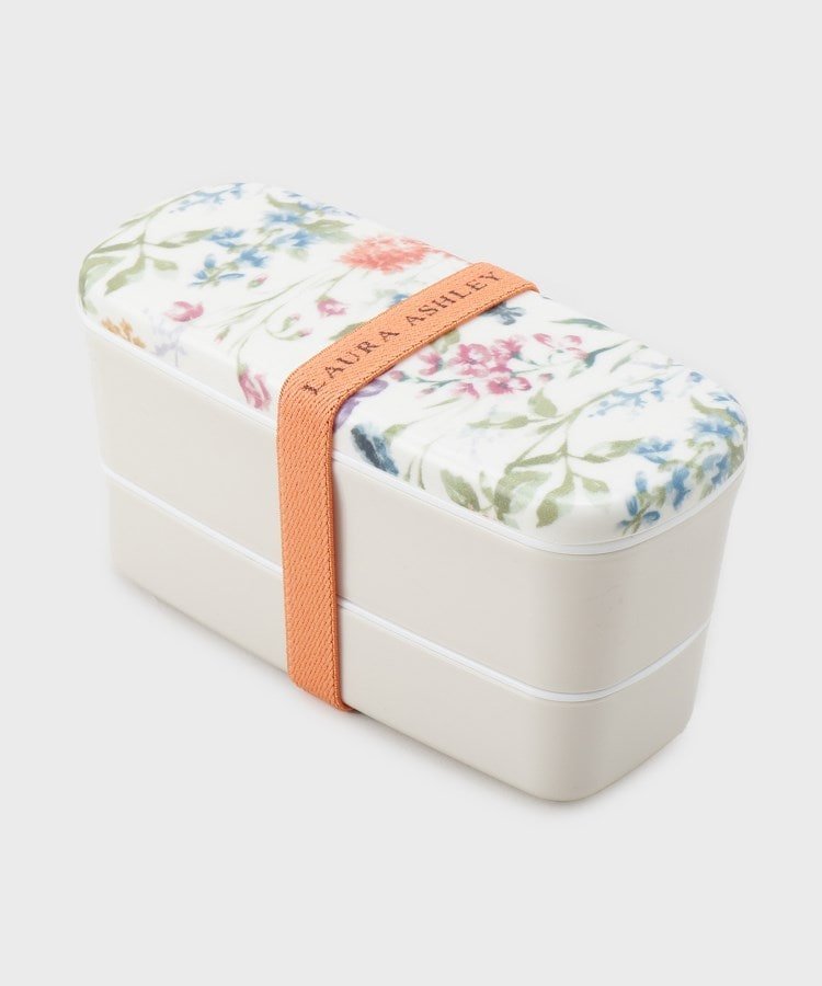 LAURA ASHLEY HOME ランチボックス 2段(お箸付き) ローラ アシュレイ 食器・調理器具・キッチン用品 弁当箱・ランチボックス レッド ピンク ブルー イエロー
