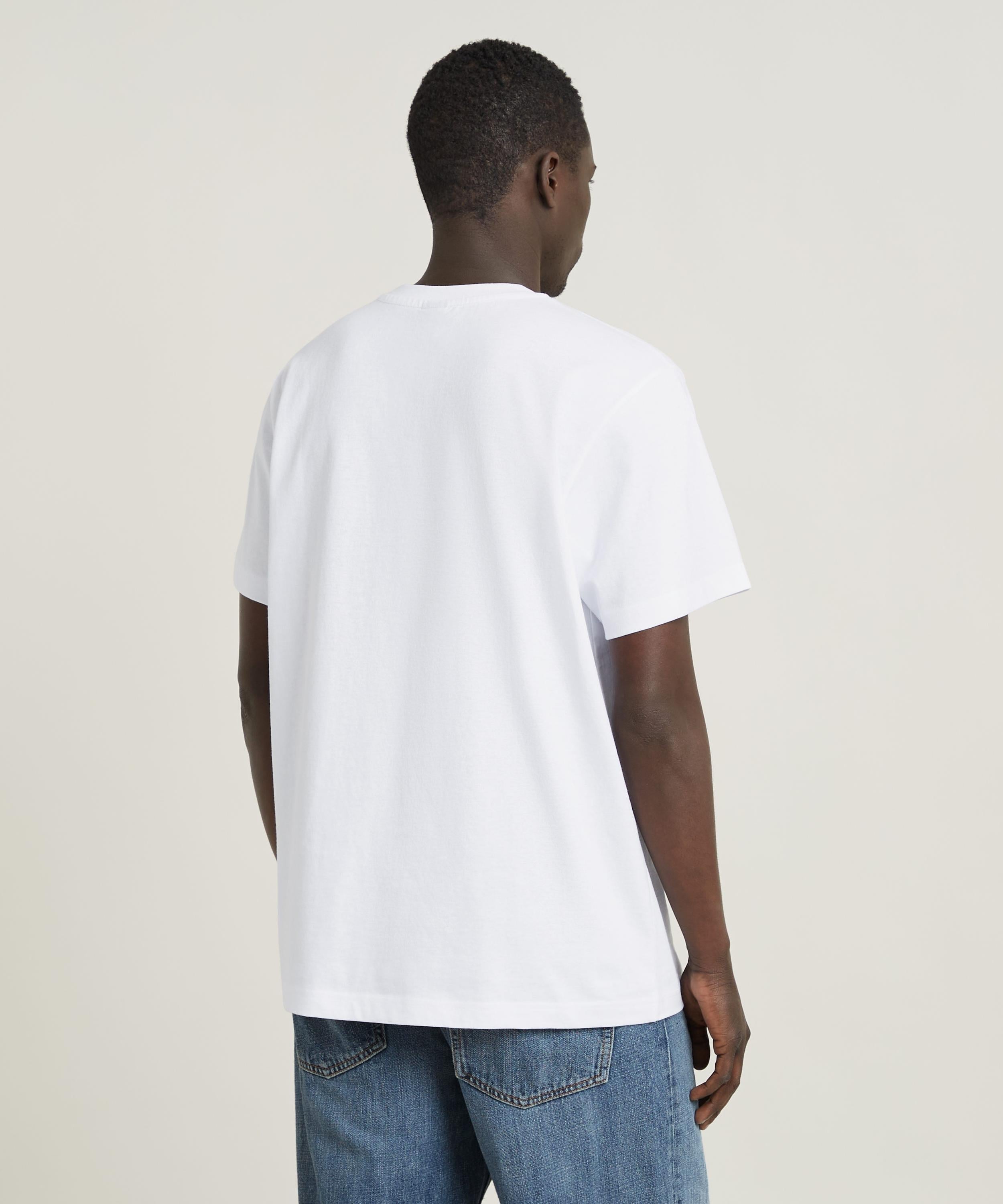 【公式ショップ】FACE CARTOON LOOSE T-SHIRT/アートグラフィックロゴオーバーサイズTシャツ ジースターロゥ トップス カットソー・Tシャツ ホワイト