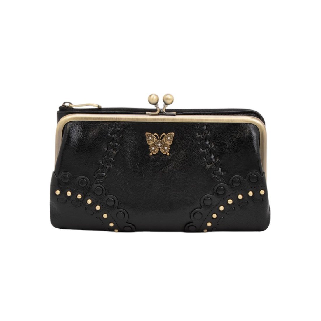 ANNA SUI アナスイ ANNA SUI マチルダ 二つ折り口金長財布 クイーポ 財布・ポーチ・ケース 財布 ブラウン ワインレッド ブラック カーキグリーン【送料無料】