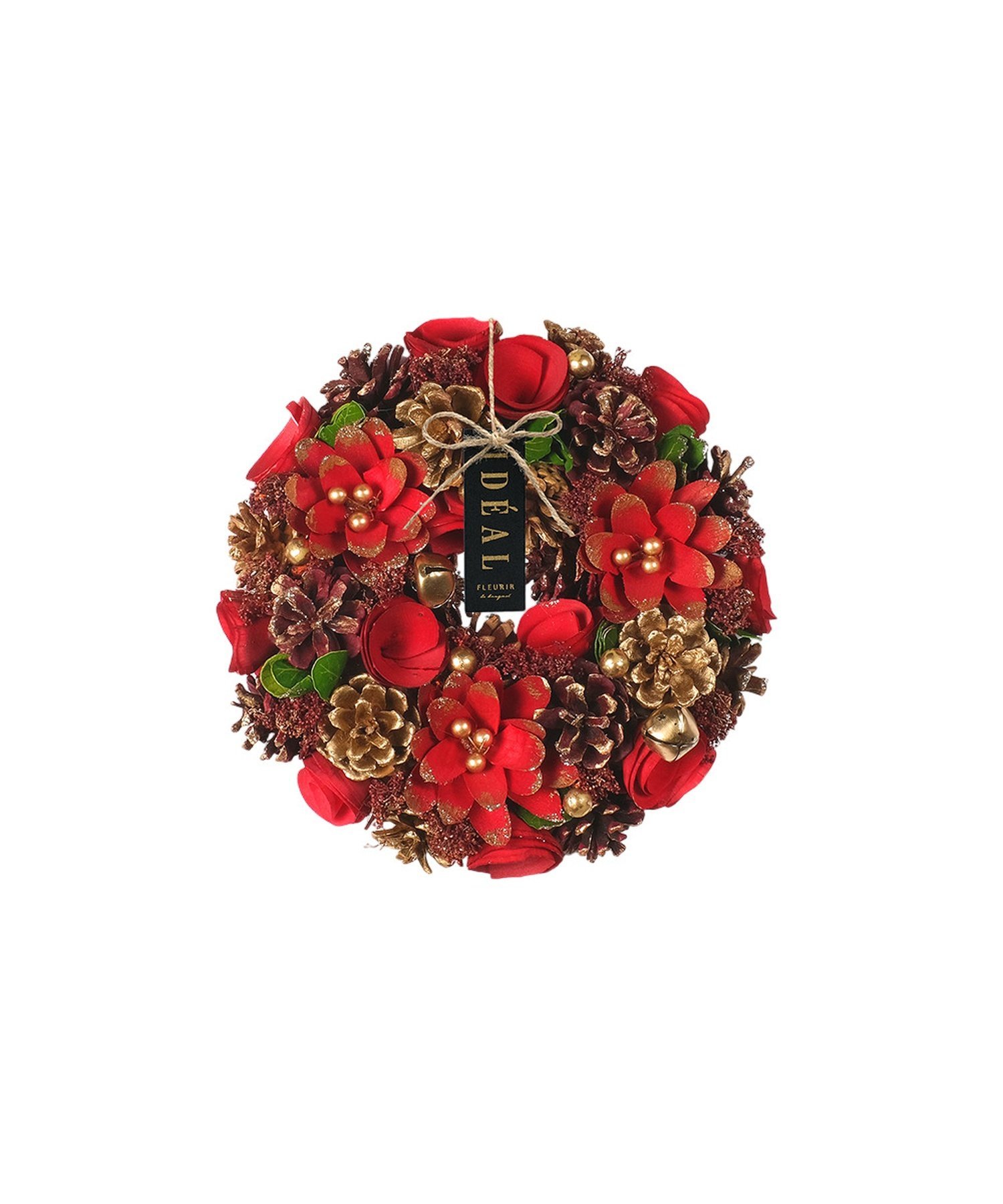 BACKYARD FAMILY ナチュラルリース M ローラ インテリア・生活雑貨 その他のインテリア・生活雑貨 レッド グリーン ブルー ゴールド ピンク