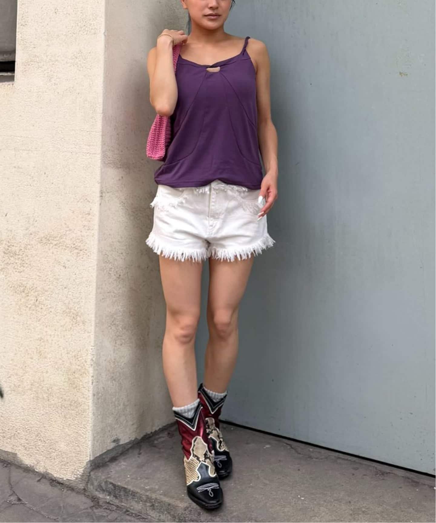 Oriens JOURNAL STANDARD フリンジショートパンツ オリエンス ジャーナルスタンダード パンツ その他のパンツ ブルー ホワイト