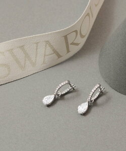 SWAROVSKI 【スワロフスキー】Attract Pear Mini フープピアス スワロフスキー アクセサリー ピアス ホワイト【送料無料】