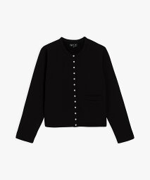 アニエスベー カーディガン レディース agnes b. FEMME M001 CARDIGAN カーディガンプレッション フォン アニエスベー トップス カーディガン ブラック【送料無料】