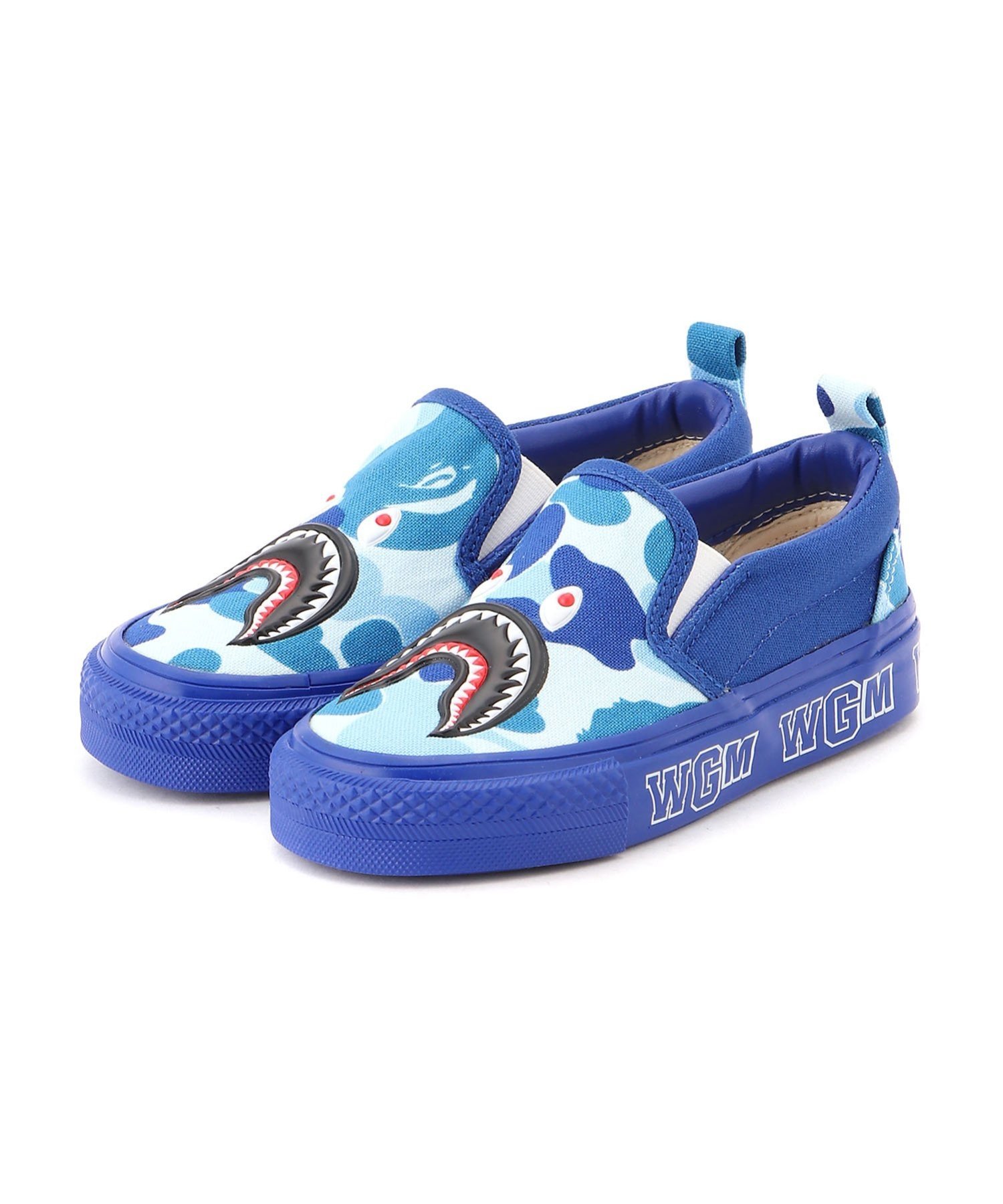 A BATHING APE ABC CAMO SHARK PATCH SLIP ON  ٥  塼 åݥ ֥롼 ꡼̵