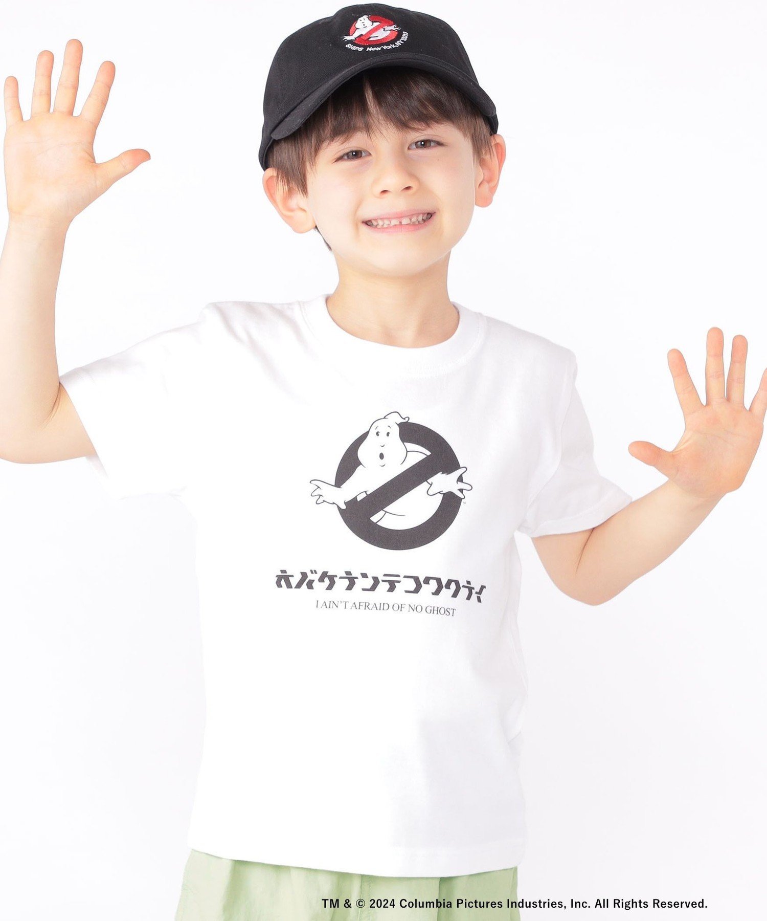 SHIPS KIDS GHOSTBUSTERS:100~140cm / オバケナンテコワクナイ TEE シップス トップス カットソー Tシャツ ホワイト ブラック【送料無料】