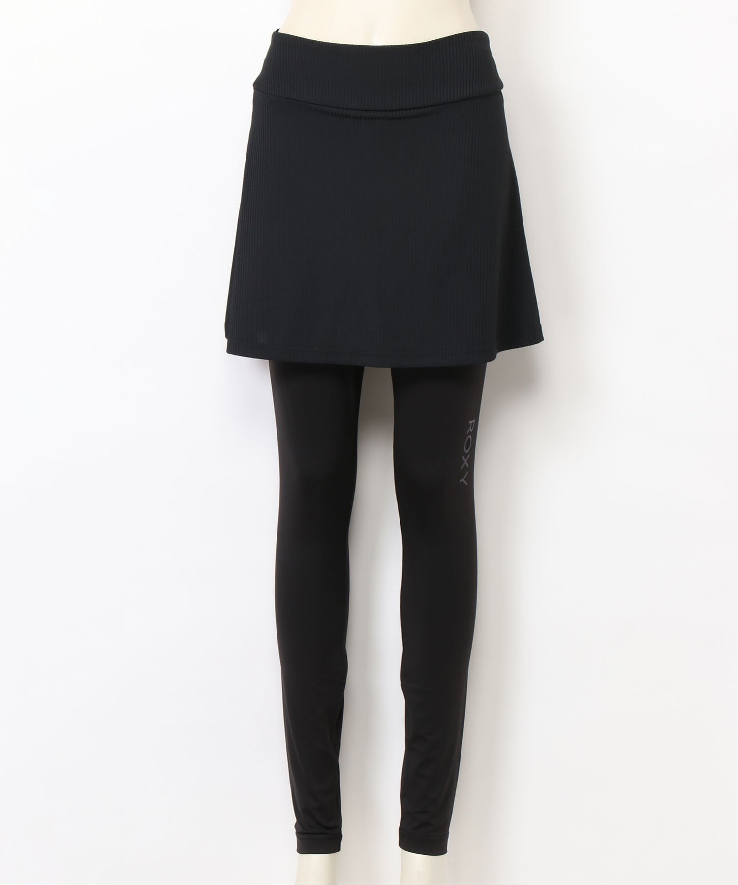 ROXY (W)SKIRT LEGGINGS ロキシー 靴下・レッグウェア レギンス・スパッツ ブラック【送料無料】