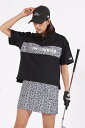 New Balance Golf レオパード柄×ロゴ ハーフスリーブ ビッグ ポロシャツ (WOMENS) ニューバランスゴルフ トップス ポロシャツ カーキグ...