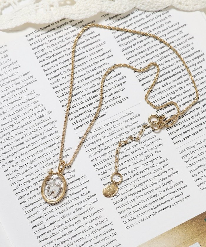 Junco Paris 別注 ドッグネックレス フリークスストア アクセサリー・腕時計 ネックレス ゴールド【送料無料】