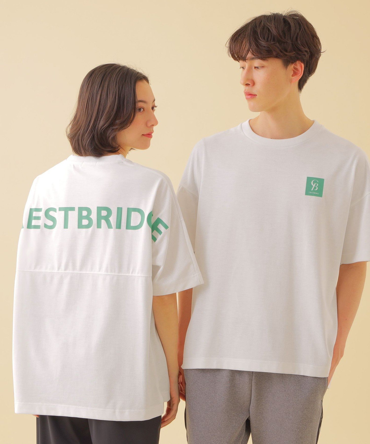 CB CRESTBRIDGE 【Unisex】バックロゴプリントオーバーサイズT ブルーレーベル / ブラックレーベル・クレストブリッジ トップス その他のトップス ホワイト ブラック ネイビー【送料無料】