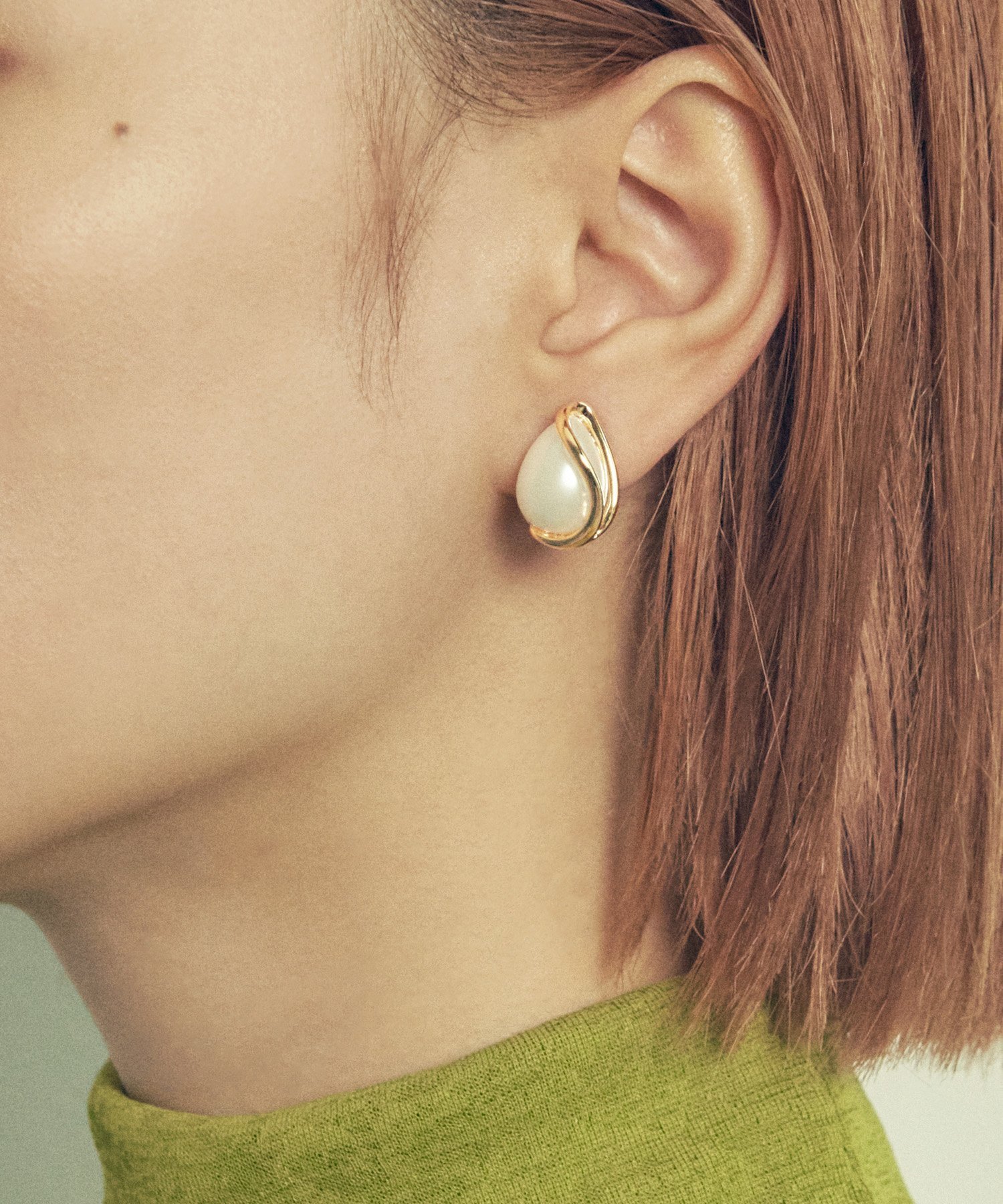 【SALE/50%OFF】GOLDY レイヤード ライン パール イヤリング ゴールディ アクセサリー・腕時計 イヤリング・イヤーカフ シルバー ゴールド ピン...