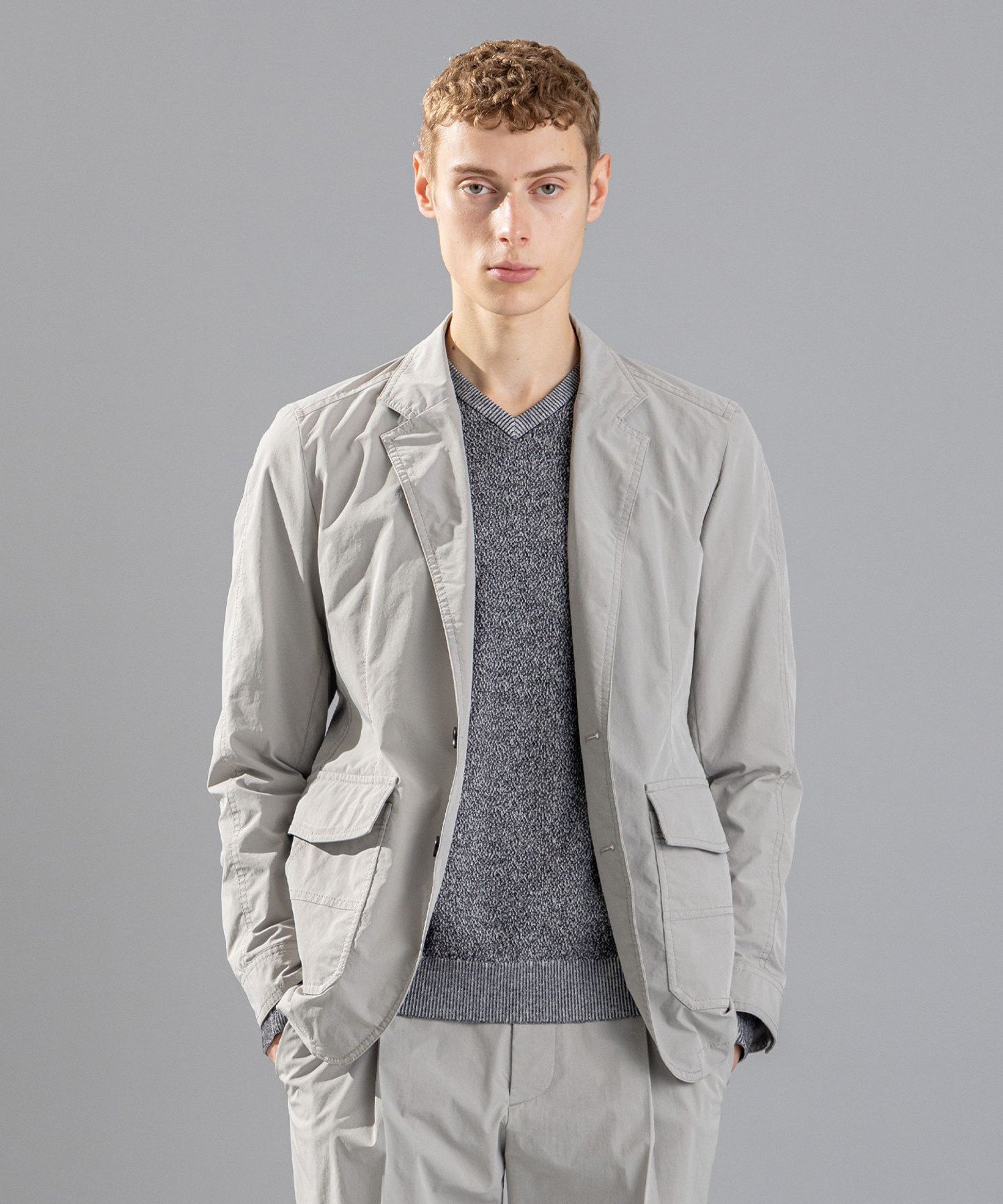 【SALE/30%OFF】JOSEPH HOMME スプリットピーチクロス ジャケット ジョゼフ オム ジャケット・アウター テーラードジャケット・ブレザー グレー ネイビー【送料無料】