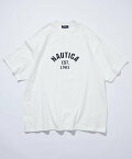 NAUTICA Felt Patch Arch Logo S/S Tee フリークスストア トップス カットソー・Tシャツ ホワイト グレー ブラック ブルー ネイビー【送料無料】