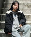 【SALE/61%OFF】FREAK'S STORE ナイロンツイルボアブルゾン 24AW フリークスストア ジャケット・アウター ブルゾン・ジャンパー ブラッ...