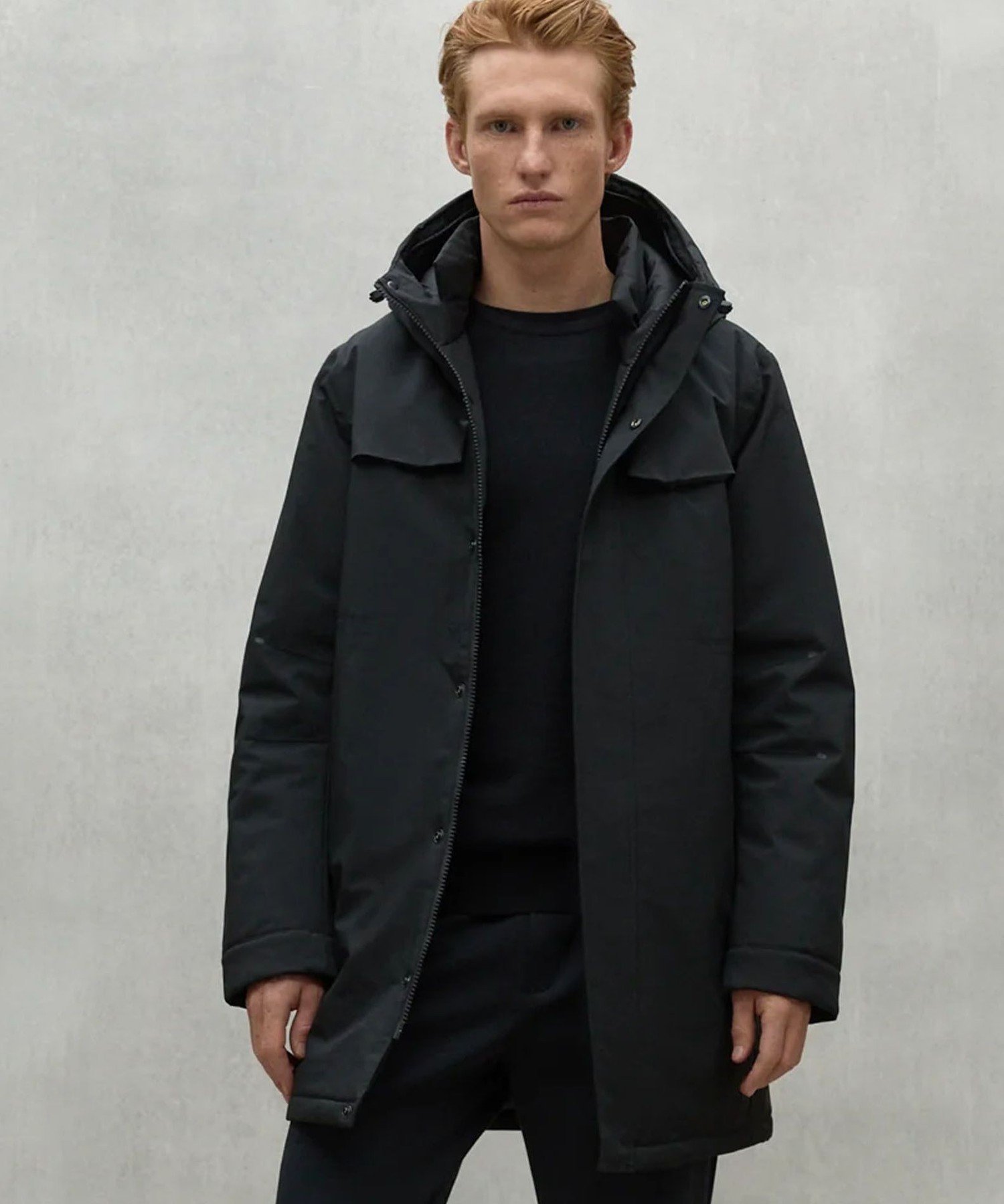 【SALE／35%OFF】ECOALF RAINER ミリタリー コート / RAINER JACKET MAN エコアルフ ジャケット・アウター ブルゾン・ジャンパー ベージュ ブラック【送料無料】