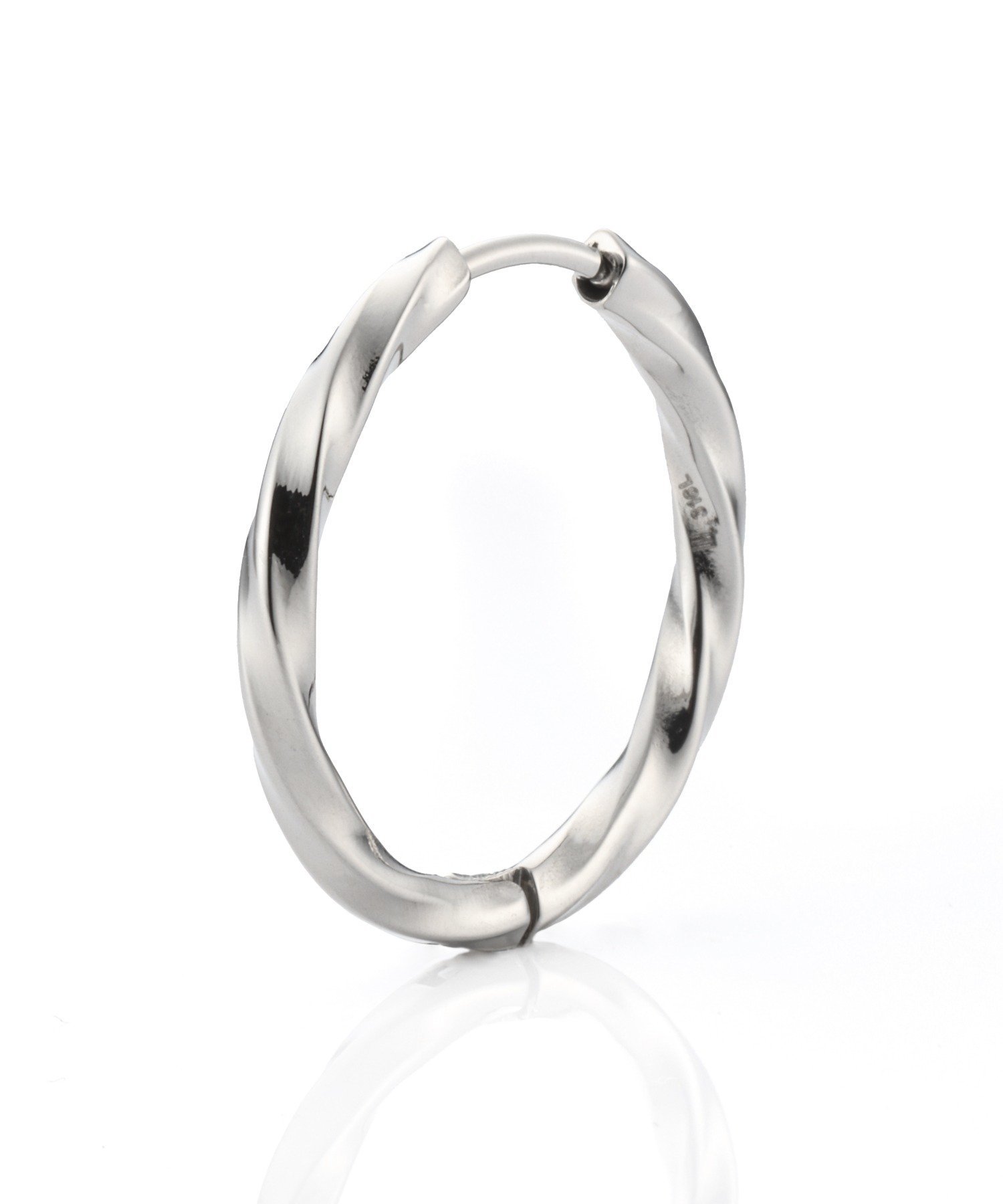 LION HEART LH-1ツイストフープピアス(LLサイズ)/サージカルステンレス ライオンハート アクセサリー・腕時計 ピアス シルバー【送料無料】