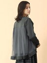 【SALE/59%OFF】FENNEL バックチュールニットプルオーバー ヴァン トップス ニット グレー ブラック ベージュ グリーン【送料無料】(4)